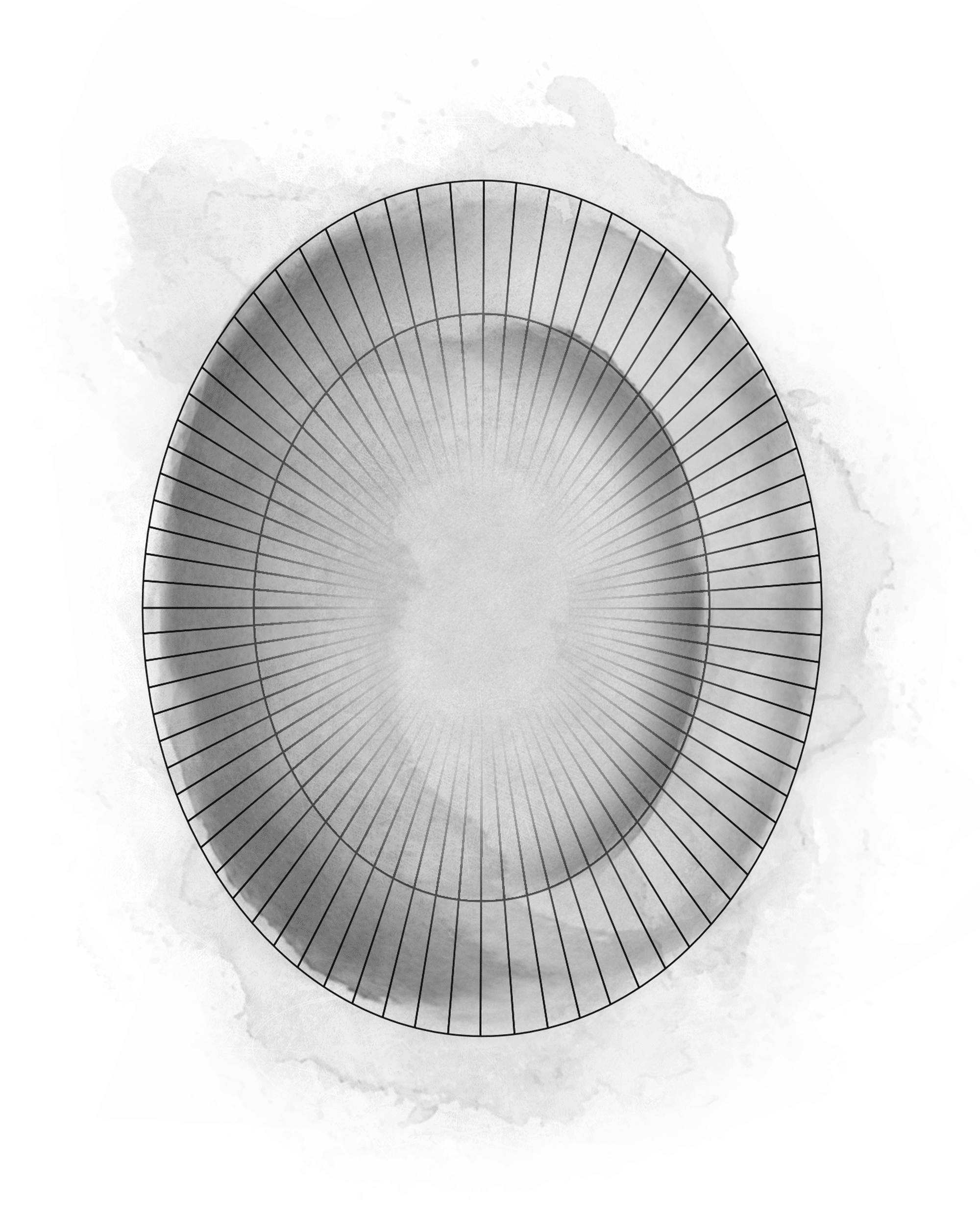 Ovalt bordfad 28.5x22.5 cm