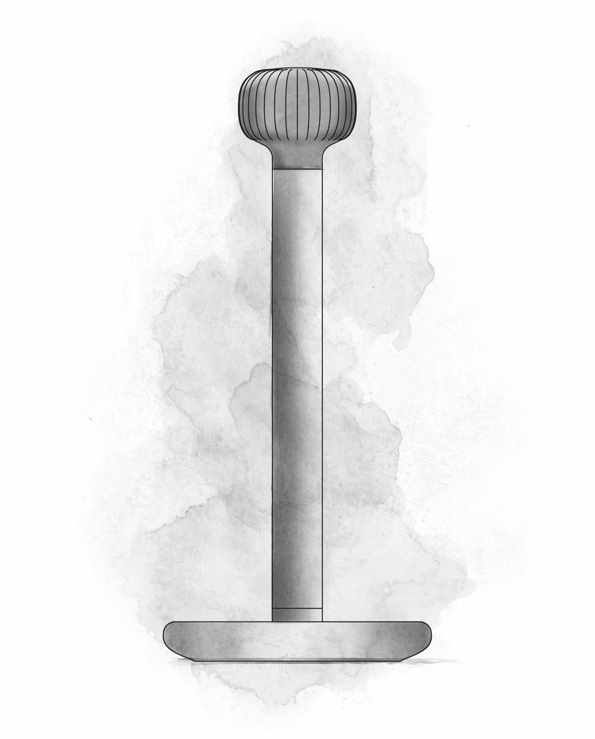 Køkkenrulleholder H31 cm