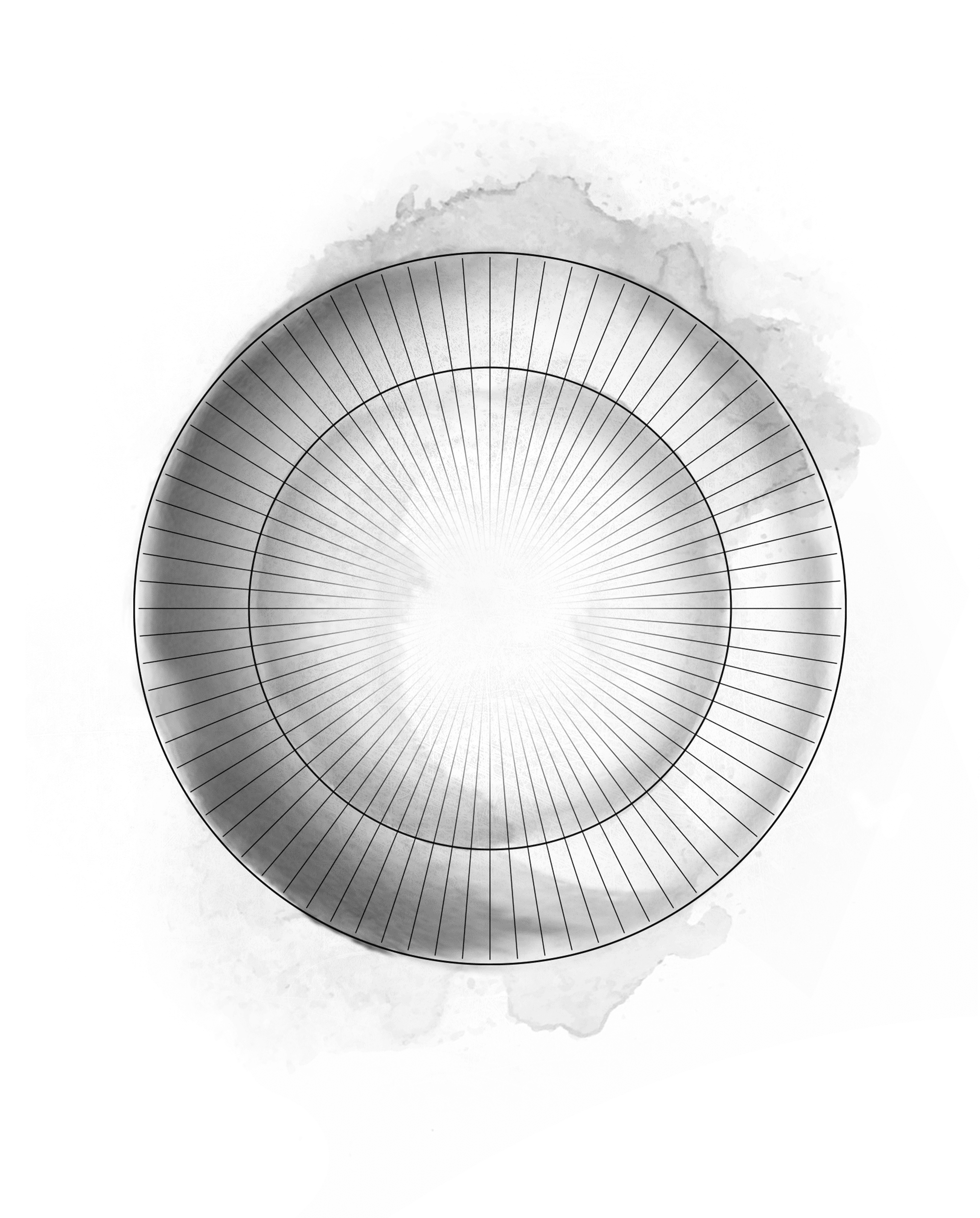 Glastallerken Ø22 cm